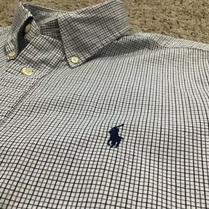Ralph Lauren Polo Men's Long Sleeve Dress Shirt L Classic Fit Neck 16.5
